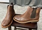 Vance Co. Men's Slip-on Chelsea Boots (Chestnut/Brown) Size 13