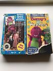Barney VHS 2 Tape Lot, Magical Musical Adventure, Best Manners, rare OOP