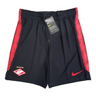 Men's Nike Spartak Moscow Dry Squad Shorts Black/Red size MEDIUM