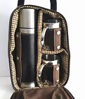 Cutter And Buck Men's Leather Travel Satchel With A Coffee Thermos, 2 Cups...
