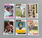 New ListingLot of 1974 Topps baseball cards with star players. Card #s 55 - 542