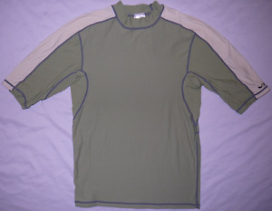 Mens Green NRS Technical Kayak Fitted S/S Shirt size L