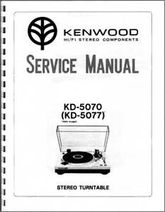 Kenwood KD-5070 & KD-5077 Turntable Service Manual
