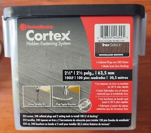 FastenMaster Cortex Deck Screws - 100 lf w/ plugs 2-1/2” Woodland Brown