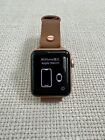 Apple Watch Series 3 - Rose Gold with Brown Vegan Leather Band (GPS + Cellular)￼