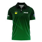 Ping Masters Print Polo Shirt Dark Green Star Golf Print Polo Shirt