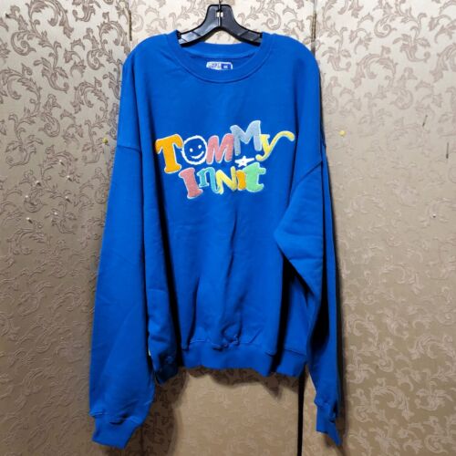 Tommyinnit Logo Sweatshirt Official merch DSMP Color Blue Size 3XL