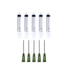 5 Pack -10ml Sterile Syringe with 14 ga 1 1/2  Blunt Tip Needle + Clear tip cap
