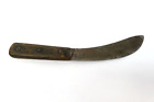 Antique Old Curved Blade Steel Wood Handle Rustic Skinning Knife Hunting