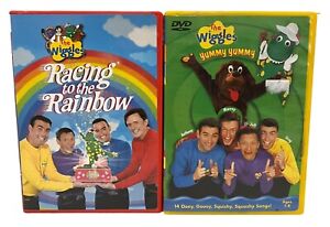 The Wiggles 2 DVD Lot Yummy Yummy & Racing To The Rainbow Kids Songs