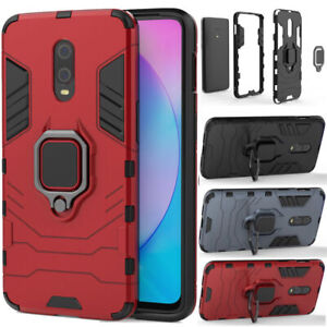 For Oneplus 6T/7 Pro/8T Shockproof Armor Rugged Magnetic Ring Stand Case Cover