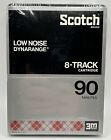 Scotch Low Noise 8-Track Cartridge 90 Minute Blank Sealed NOS