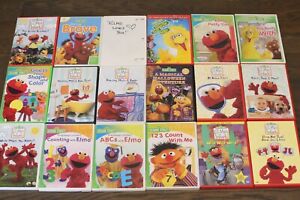 New ListingElmo Sesame Street DVD Lot Of 18 Bundle Elmo's World DVDs