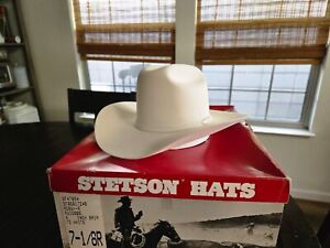 Vintage Discontinued Rare Stetson 6X Fur Felt Cowboy Hat 7 1/8 Ruidoso 4