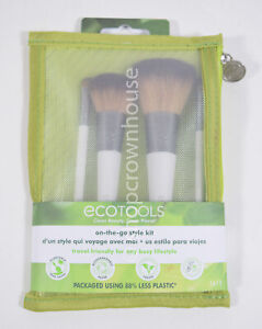 EcoTools On-The-Go Style Kit Makeup Brush Gift Set w/ Zip Travel Pouch #1613