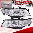 For 04-08 Acura TSX CL7 CL9 JDM Chrome Clear Projector Headlights Assembly Pair (For: Acura TSX)