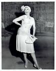 1954 Vintage Photo Broadway actress Dossie Hollingsworth pose Dior Flapper Frock