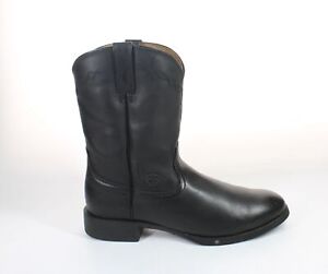 Ariat Mens Heritage Roper Black Cowboy, Western Boots Size 12 (7636393)