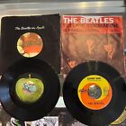 The Beatles On Apple Yellow Submarine Eleanor Rigby 7” Vinyl Lot