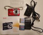 Kodak EasyShare M863 8.2MP Digital Camera Red - 2 Batteries, Charger, Cable