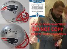 New ListingTroy Brown signed New England Patriots mini football helmet COA proof Beckett