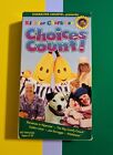 Kids For Character: Choices Count (1997 VHS) Bananas In Pajamas Big Comfy Couch