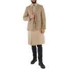 Burberry Men's Blazer Detail Cotton Twill Reconstructed Trench Coat In Soft
