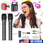 2x Professional VHF Wireless Microphone Handheld Mic System Karaoke W/ Receiver