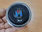 Nardi Steering Wheel Horn Button - Black with Chrome Trim and VW Wolfsburg Logo