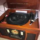 Victrola Record Player 8-in-1 VTA-600B Cassette CD player Turntable READ NOTES