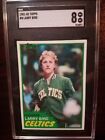 1981 Topps Basketball #4 Larry Bird Boston Celtics HOF SGC 8 NM-MT.