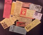 Collection of 15 Circus Tickets----1 from 1930----most from 1980s