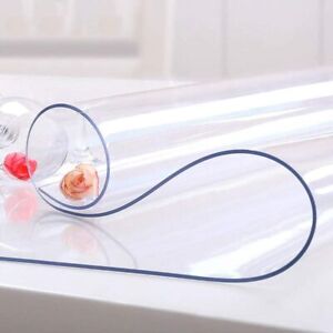 PVC Clear Tablecloth Waterproof Table Cover Plastic Desk Protector 1.5mm 9 Sizes