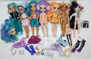 7 Rainbow High Dolls W/ Lot Of Clothing, Shoes & Accessories Sabrina