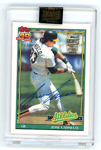 New Listing2021 Topps Archives Signature Series Jose Canseco AUTO Autograph 1/1 (JA)