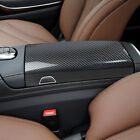 ABS Carbon Fiber Console Armrest Box Cover For Mercedes Benz S Class W222 14-19