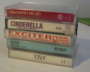 Metal and Grunge cassettes lot of 5 (TNT-Cinderella) plus