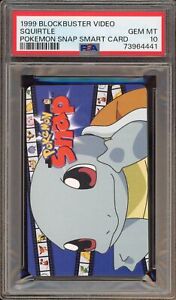 1999 Pokemon Squirtle Blockbuster Snap Smart Card PSA 10 Gem Mint