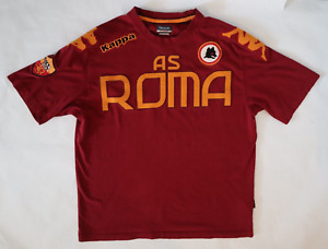 Vintage Kappa AS Roma T-Shirt Football Soccer Rome Stitched Xtra Large XL Italy