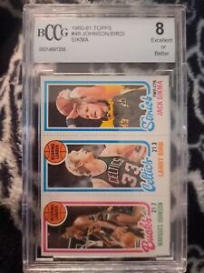1980 - 1981 Topps Larry Bird/ Sikma/johnson Basketball Card