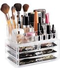 Acrylic Jewelry & Cosmetic Organizer, 4 Drawers | 16 Compartments
