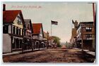 c1910's Fort Fairfield Maine Main Street Dirt Road Town Horse Carriage Postcard