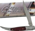 Rite Edge Red Brown Wood Handle Spanish Toothpick Pocket Knife