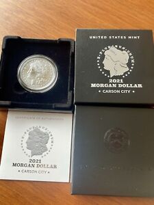 2021-CC Morgan Dollar OGP 🇺🇸 U.S Carson City Privy Silver Coin $1 Box COA Cert