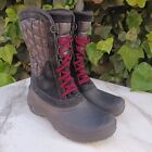 The North Face Thermoball Utility Mid Waterproof Snow Boots Women's Size 9 Black