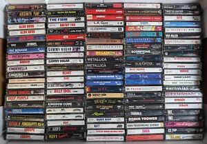 80s Hard Rock Cassette Tape Lot (U-PICK) *Untested