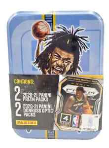Panini 2020-21 Tin Basketball NBA Cards 2 Pack Prizm & 2 Packs Donruss Optic NEW