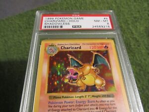 PSA 8 Shadowless Base Holo Charizard 4/102 in NM/MINT Condition NEVER SEEN!!