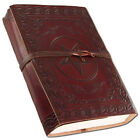 Pentagram & Messenger Leather Book - 120 Handmade Pages - Medieval Style Journal