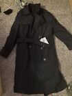 US Military  Trench Coat Size 40R Black